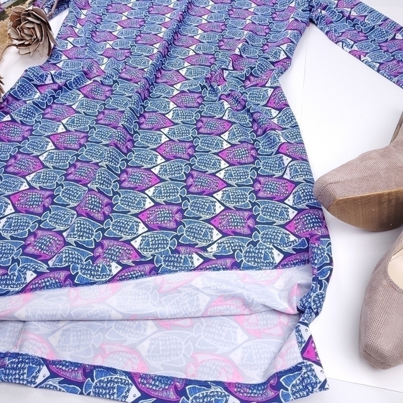 New Vineyard Vines Blue Fish Micro Nylon Dress M - Picture 8 of 12